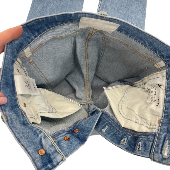 Mother Superior High Waisted Hiker Hover Jeans 24 Blue - Picture 13 of 16